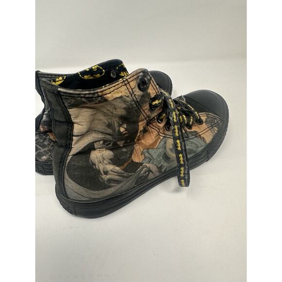 Boys Converse Chuck DC Batman Fabric High Top Sneakers Size 3 - Picture 3 of 6